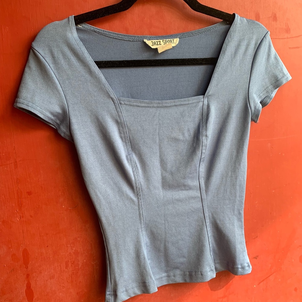 Vintage powder blue perfect top